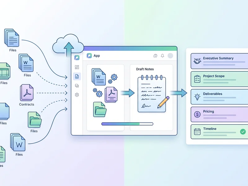 Importing documents and turning notes into structured proposals